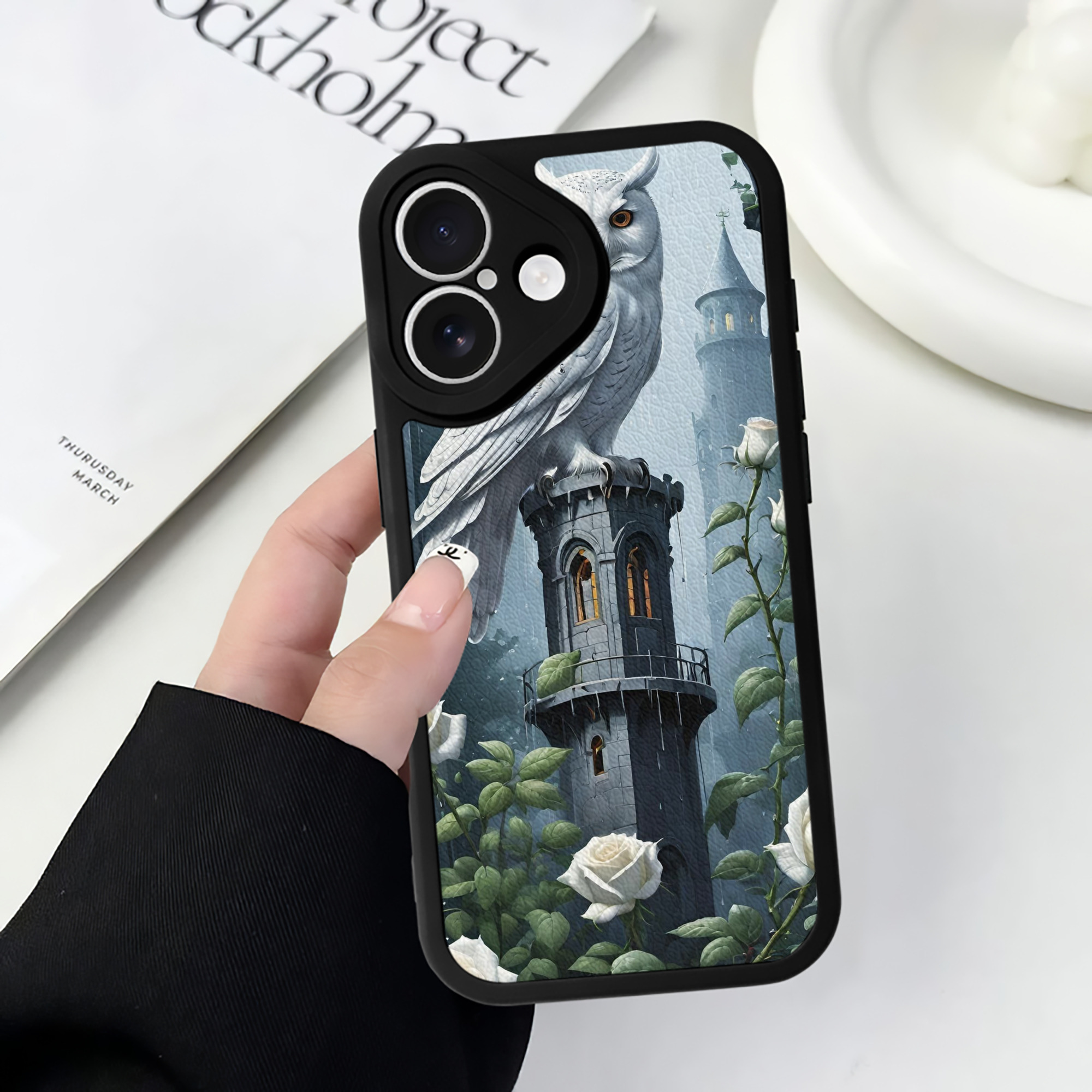 （画像用） Harry Potter ハリー・ポッターシリーズ 【iPhone 16シリーズ対応】シリコンスマホケース（レザー調） 材質：シリコン
